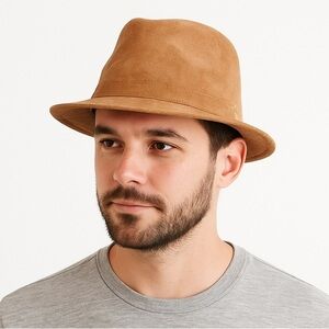 Suede Leather Fedora
